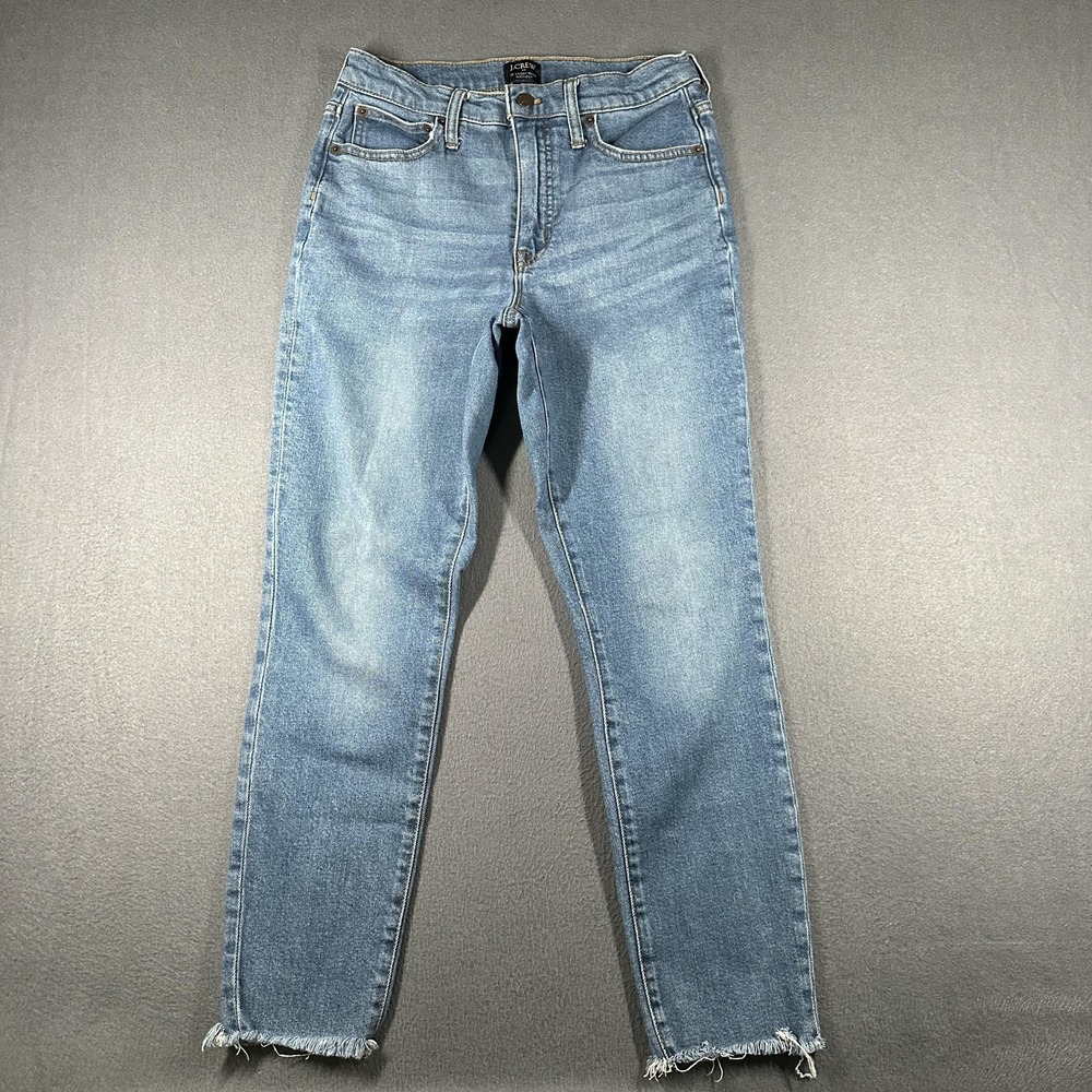 J Crew Jeans Womens 27 Blue 9in 10in High-Rise Skinny Lot of 2 Stretch Raw Hem - Picture 14 of 16